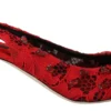 Dolce & Gabbana Women's Ruby Red Crystal Slingback Heels