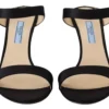 Prada Women's Elegant Black Leather Heels Pumps
