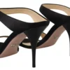 Prada Women's Elegant Black Leather Heels Pumps