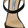 Prada Women's Elegant Black Leather Heels Pumps