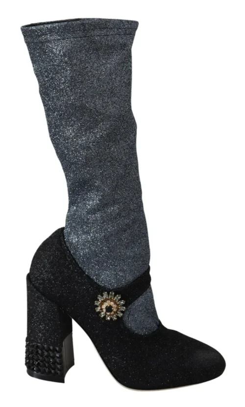 Dolce & Gabbana Women's Glamorous Crystal-Embellished Booties