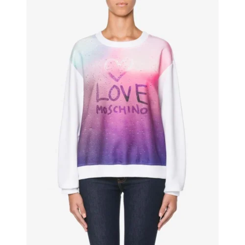 Love Moschino Women's White Cotton Women Sweater