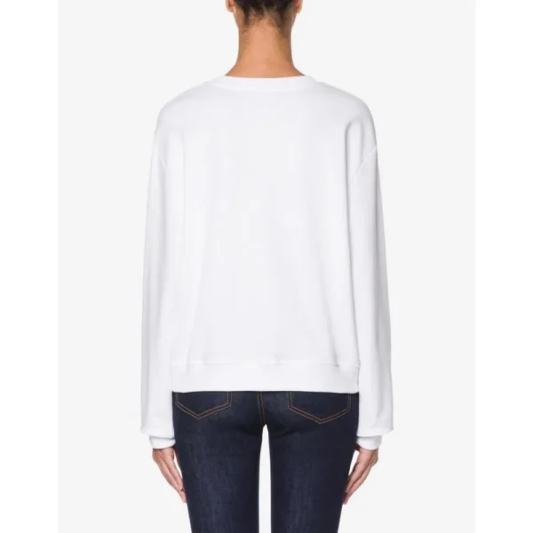 Love Moschino Women's White Cotton Women Sweater