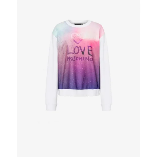 Love Moschino Women's White Cotton Women Sweater