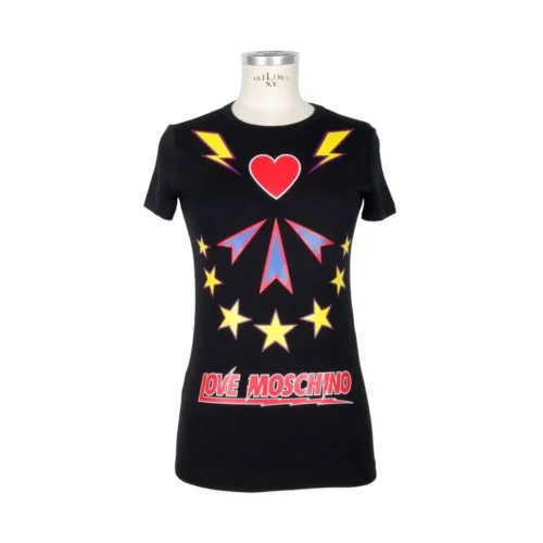 Love Moschino Women's Chic Love Moschino Printed Cotton Tee