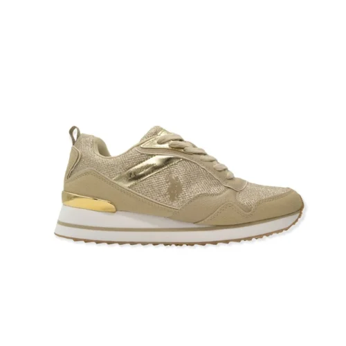 U.S. POLO ASSN. Women's Beige Eco Fabric Women Sneaker
