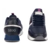 U.S. POLO ASSN. Women's Eco Chic Blue Sneakers with Metallic Accents