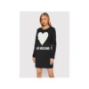 Love Moschino Women's Chic Blue Cotton Love Moschino Dress