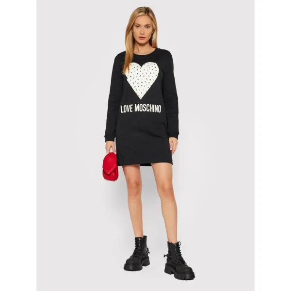 Love Moschino Women's Chic Blue Cotton Love Moschino Dress