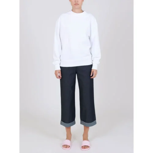 Love Moschino Women's Blue Cotton Women Trouser