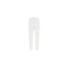 Love Moschino Women's Chic White Cotton Pants with Rainbow Accents