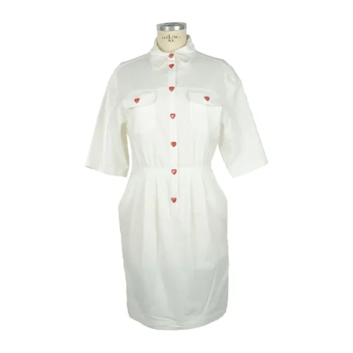 Love Moschino Women's White Cotton Women Dress