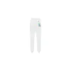 Love Moschino Women's Chic White Cotton Pants with Rainbow Accents