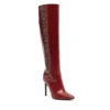 Off-White Women's Chic Scarlet Patent Leather Stiletto Boots