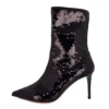 Elisabetta Franchi Women's Sequined Elegance Ankle Boots