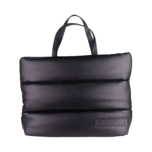 Plein Sport Women's Elegant Black Padded Eco-Leather Shopper