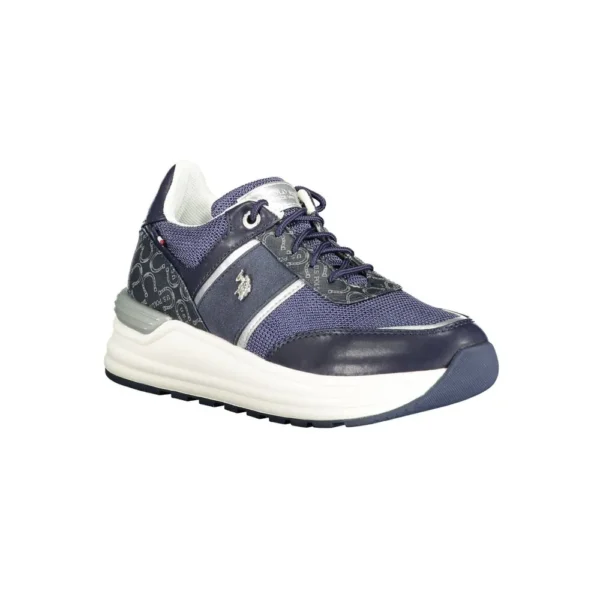 U.S. POLO ASSN. Women's Blue Polyester Women Sneaker