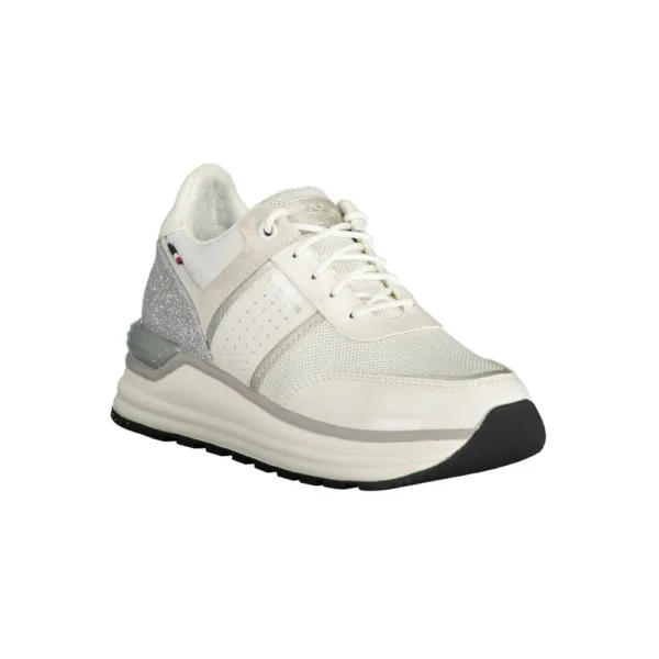 U.S. POLO ASSN. Women's White Eco Suede Women Sneaker