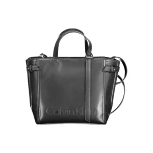 Tommy Hilfiger Black Polyurethane Women Handbag