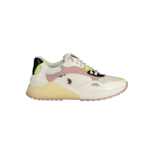 U.S. POLO ASSN. Women's White Polyester Women Sneaker