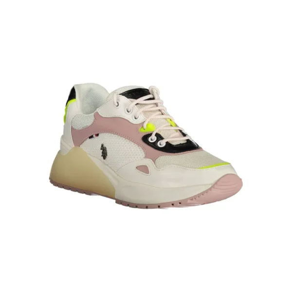 U.S. POLO ASSN. Women's White Polyester Women Sneaker