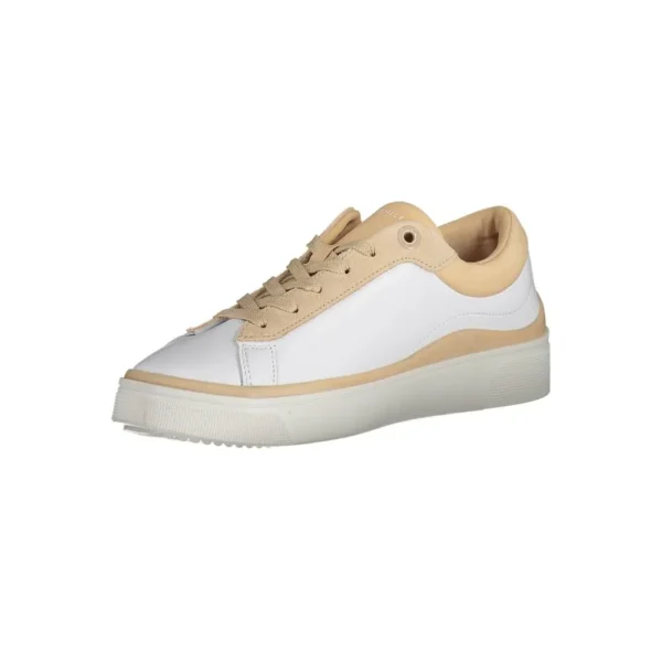 Tommy Hilfiger Women's White Leather Women Sneaker