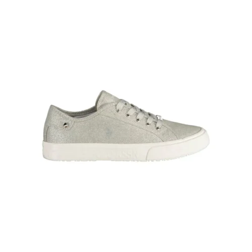 U.S. POLO ASSN. Women's Silver Polyester Women Sneaker