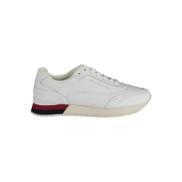 Tommy Hilfiger Women's White Leather Women Sneaker