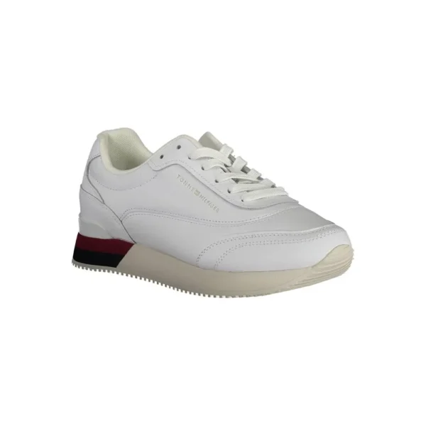 Tommy Hilfiger Women's White Leather Women Sneaker