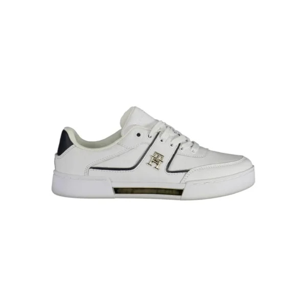Tommy Hilfiger Women's White Leather Women Sneaker