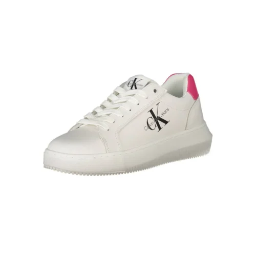 Calvin Klein Women's White Leather Women Sneaker