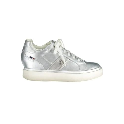 U.S. POLO ASSN. Women's Silver Polyester Women Sneaker