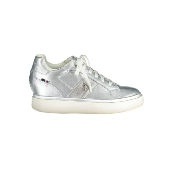 U.S. POLO ASSN. Women's Silver Polyester Women Sneaker