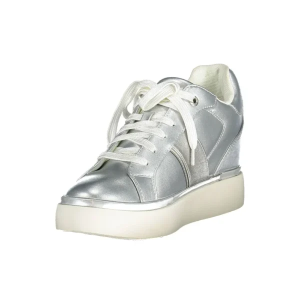 U.S. POLO ASSN. Women's Silver Polyester Women Sneaker