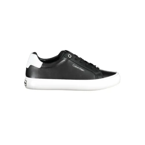Calvin Klein Women's Black Leather Women Sneaker