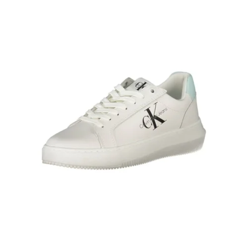 Calvin Klein Women's White Leather Women Sneaker