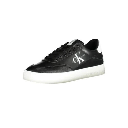 Calvin Klein Women's Black Leather Women Sneaker