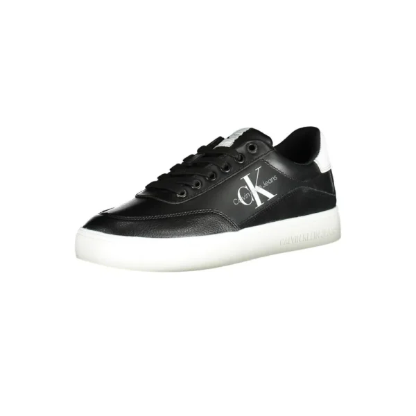 Calvin Klein Women's Black Leather Women Sneaker