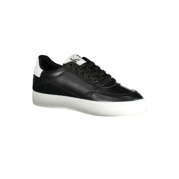 Calvin Klein Women's Black Leather Women Sneaker