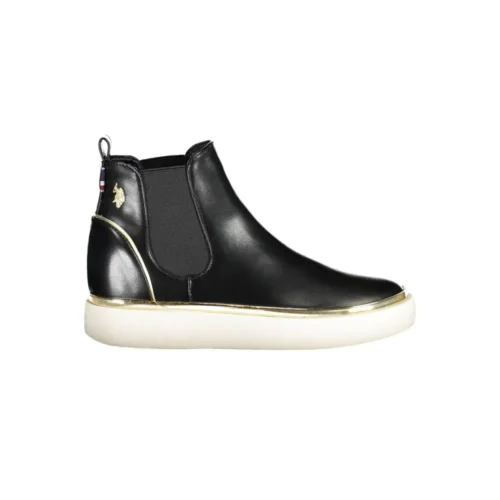 U.S. POLO ASSN. Women's Black Polyester Women Boot