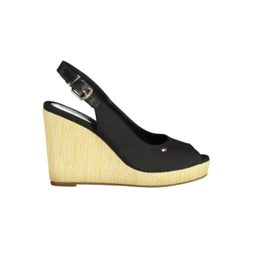 Tommy Hilfiger Women's Black Cotton Women Sandal