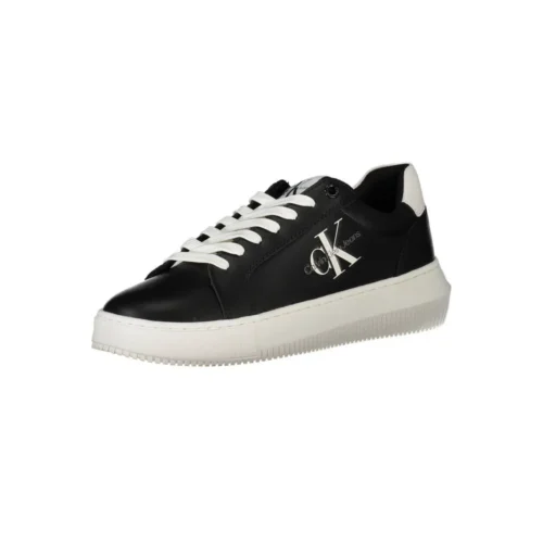 Calvin Klein Women's Black Leather Women Sneaker