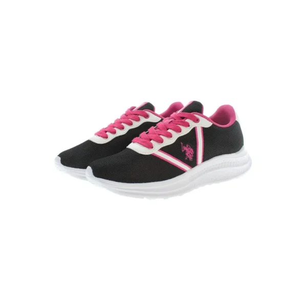 U.S. POLO ASSN. Women's Black Polyester Women Sneaker