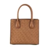 Michael Kors Women's Mercer Medium Luggage Multi Leather Messenger Crossbody Handbag