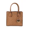 Michael Kors Women's Mercer Medium Luggage Multi Leather Messenger Crossbody Handbag