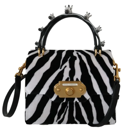 Dolce & Gabbana Women's Zebra Pattern Designer Welcome Bag