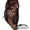 Dolce & Gabbana Women's Chic Leopard Print Backpack for Stylish Ventures