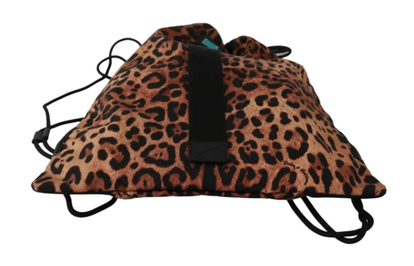 Dolce & Gabbana Women's Chic Leopard Print Backpack for Stylish Ventures