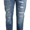 Dolce & Gabbana Women's Elevated High Waist Couture Denim Jeans