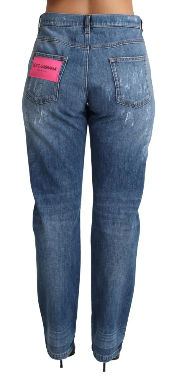 Dolce & Gabbana Women's Elevated High Waist Couture Denim Jeans